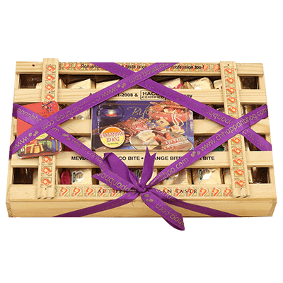 Assorted Bites in Wooden Box