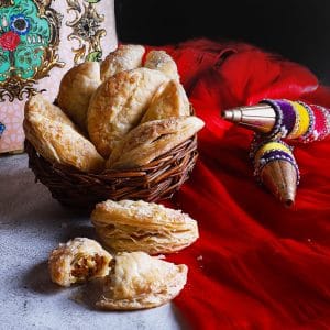Baked Khoya Mewa Gujiya