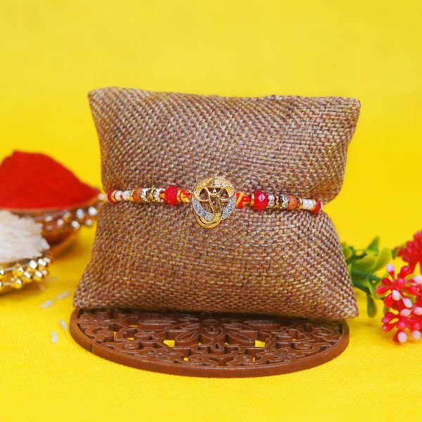 Golden Ganesh Rakhi