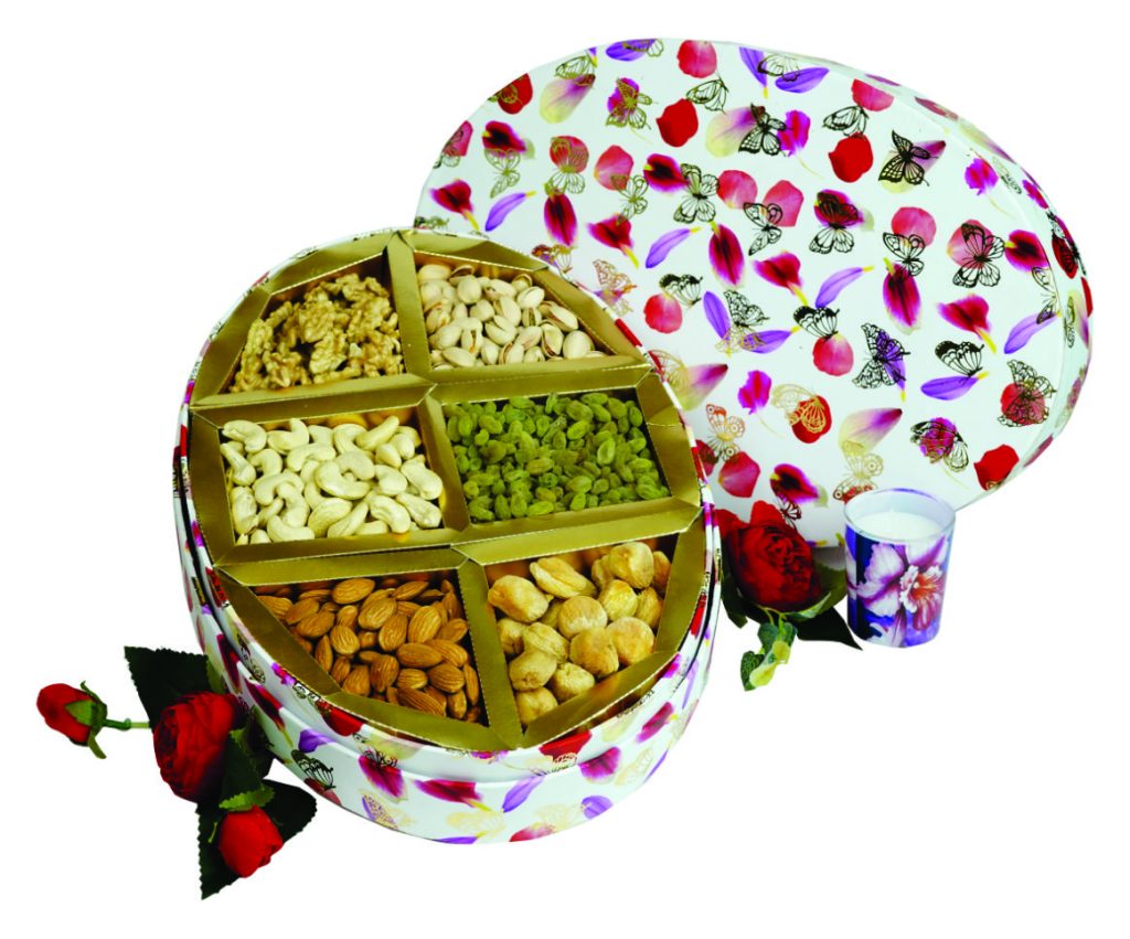 Oval Dry Fruit Box ChhappanBhog