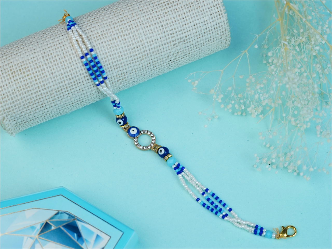 Evil Eye Pearl Rakhi