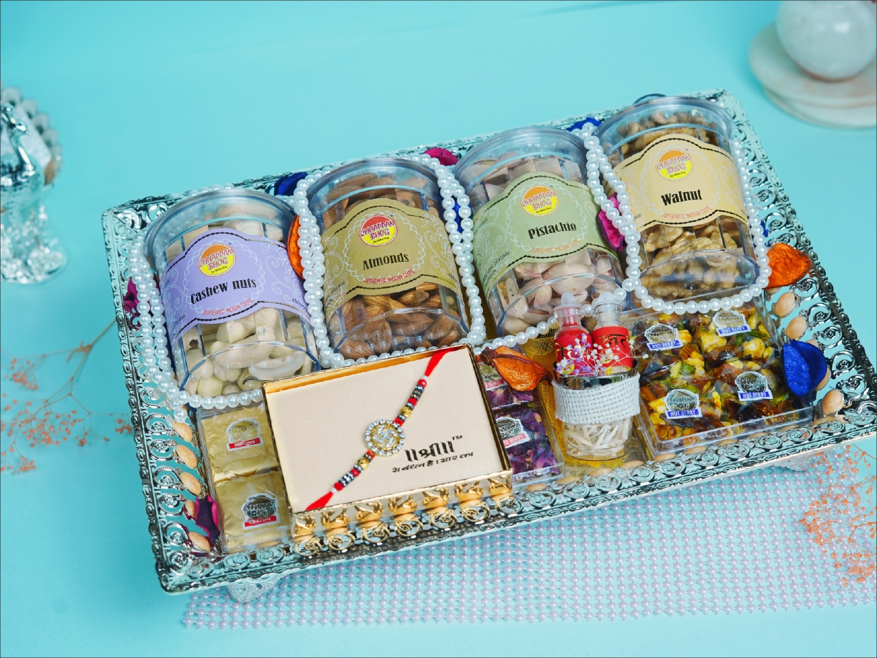 Rakhi Special Silver Tray (S)