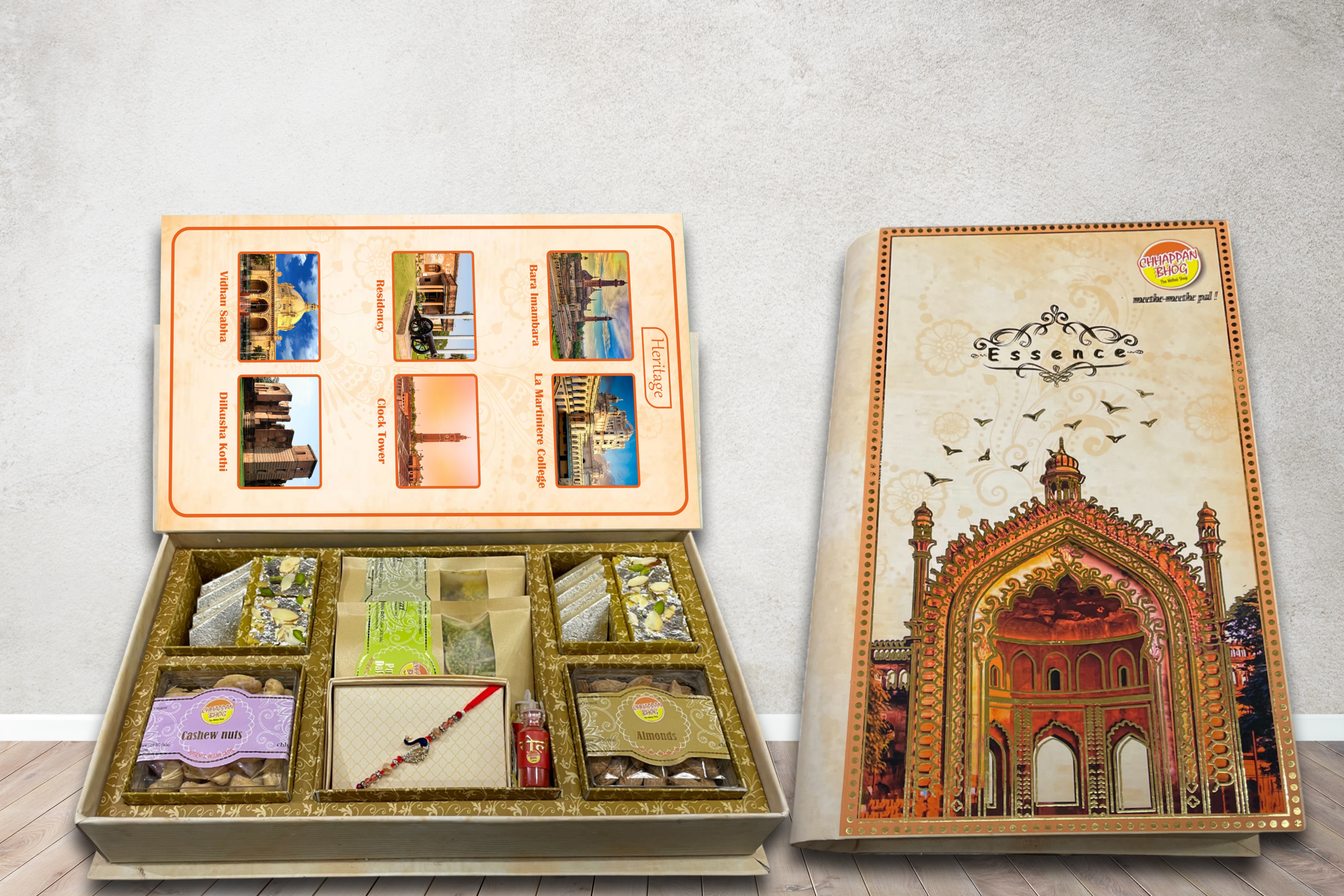 Yellow Rakhi Book Box