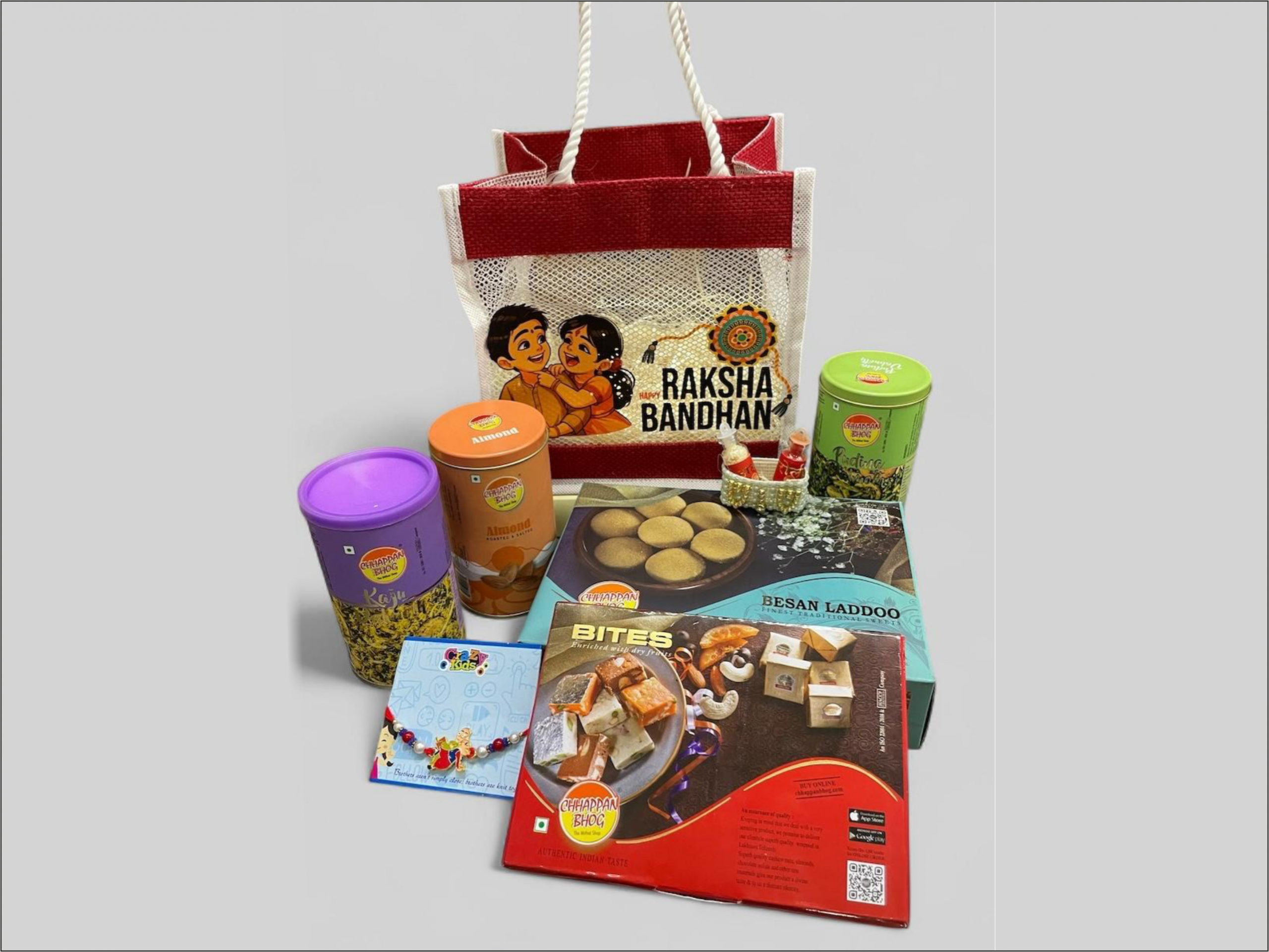 Red Jute Rakhi Bag