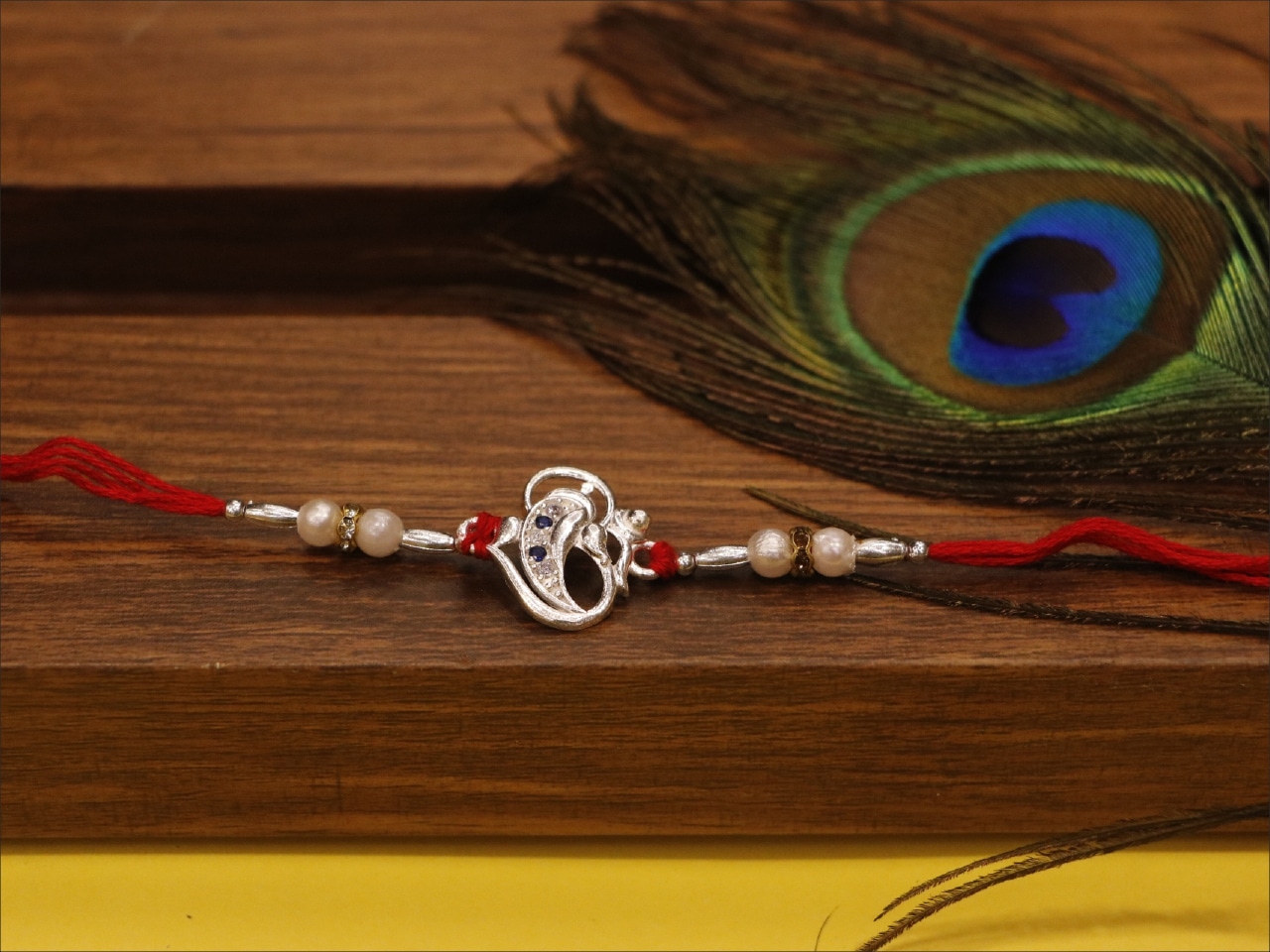 Silver Divine Om Rakhi