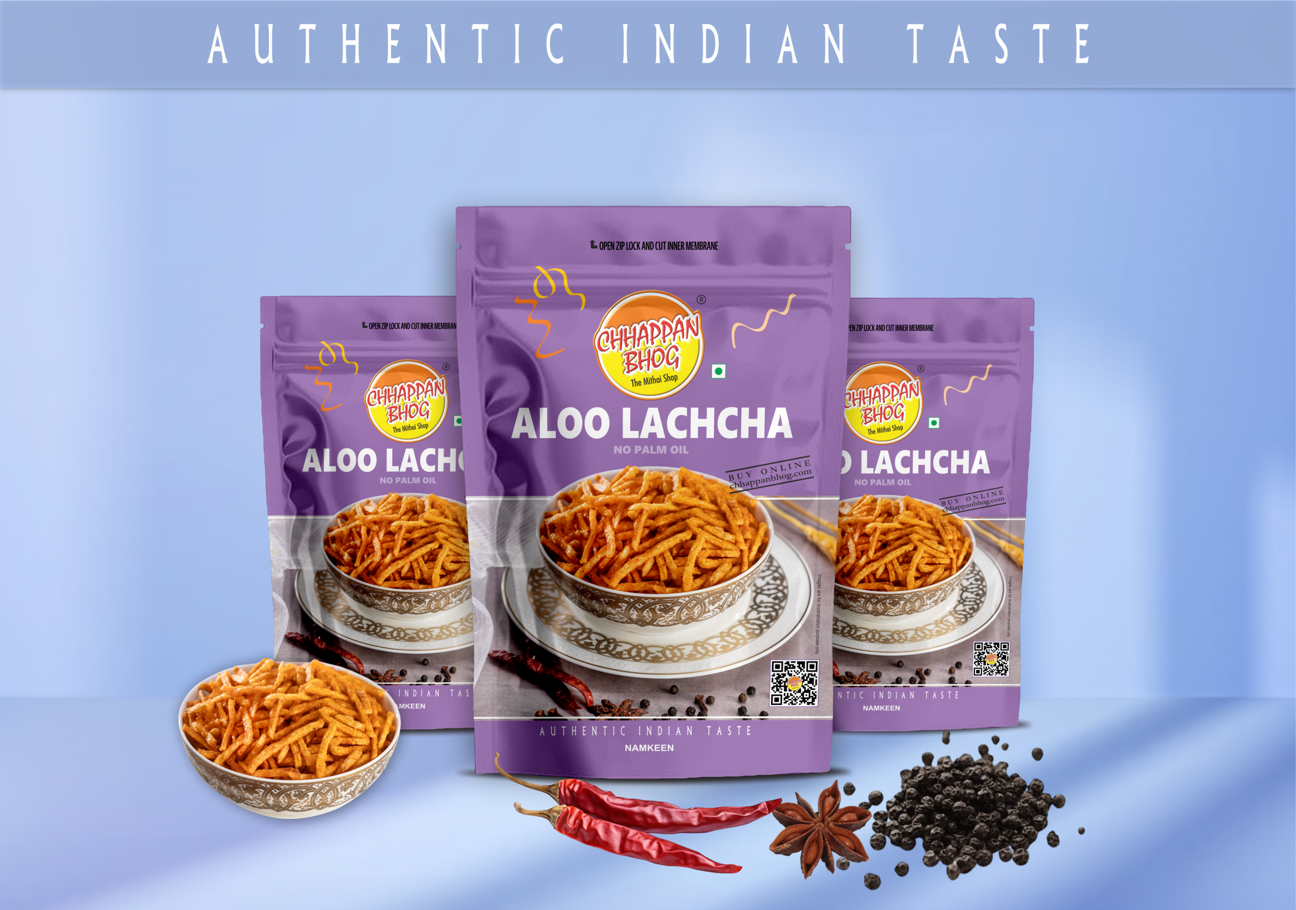 Red Chilly Aloo Lachha Salty