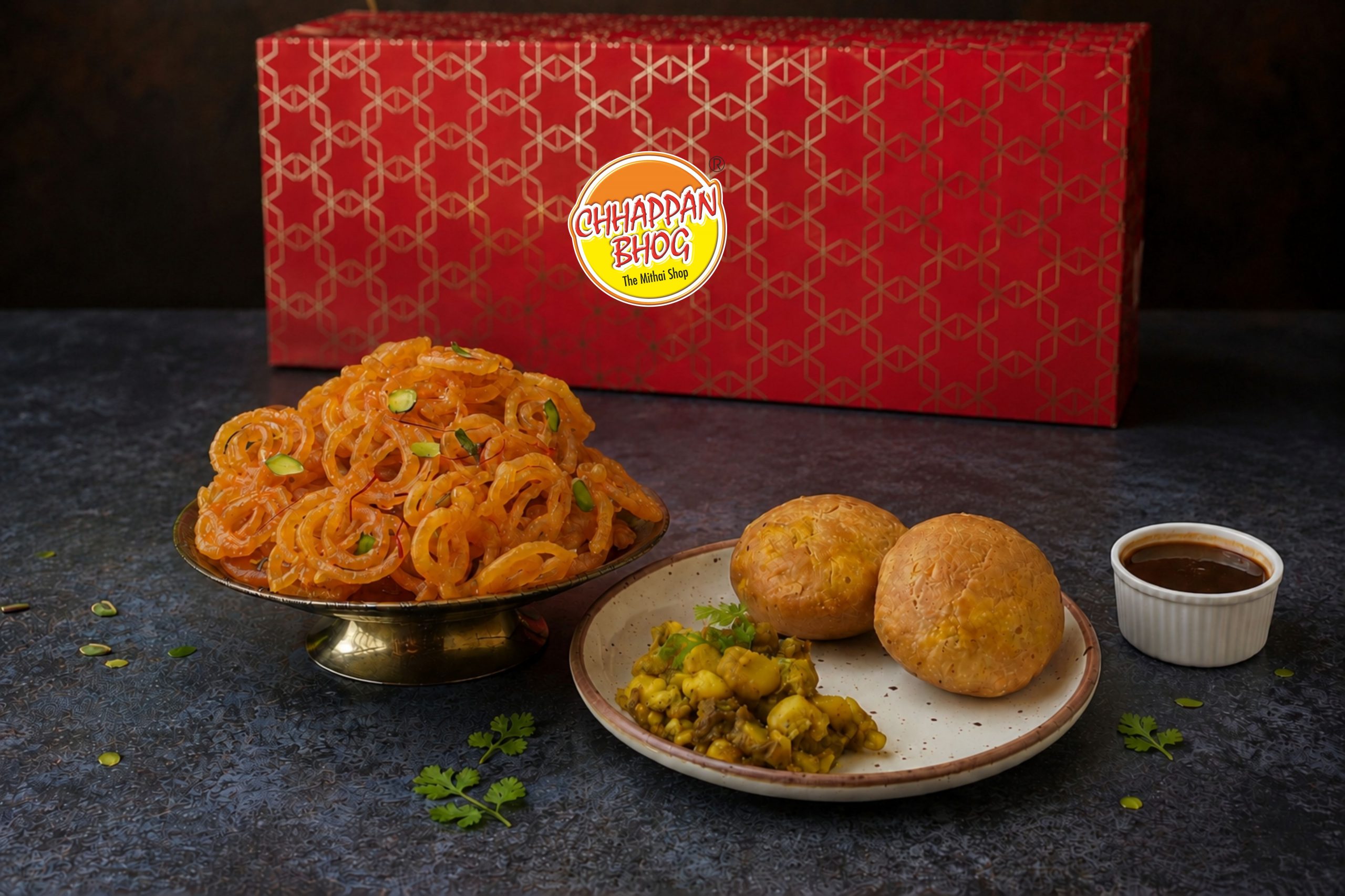 Khasta With Aloo(4 Pcs)+Kesar Jalebi(250 Gms)