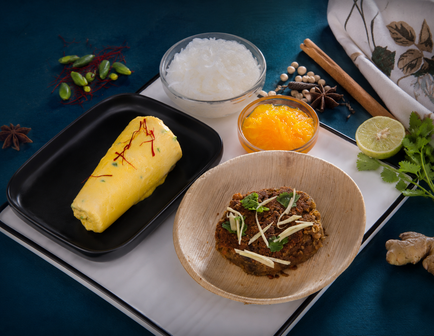Masala Mattar(2 Plate)+Kesar Pista Kulfi With Falooda(2 Plate)