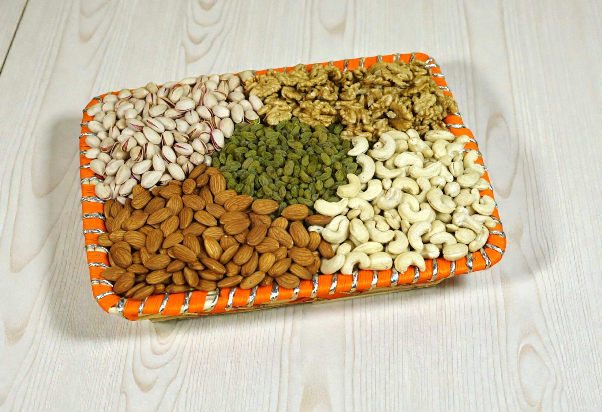 Wooden Rect. D/F Basket