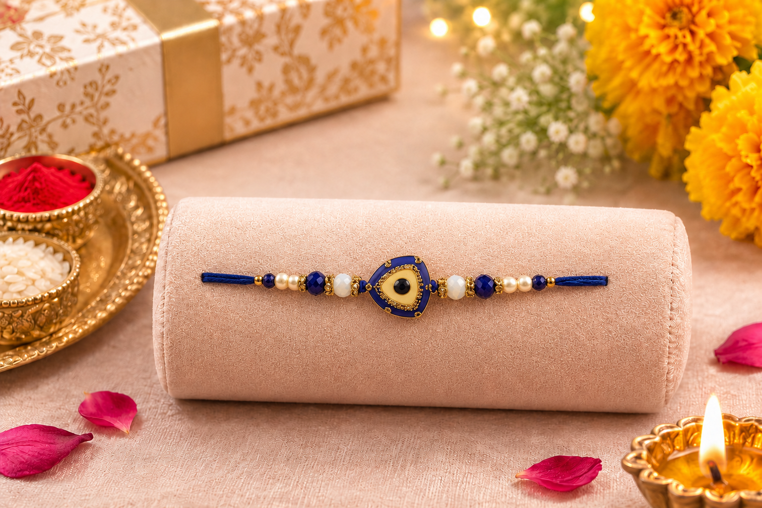 Blue Evil Eye Rakhi