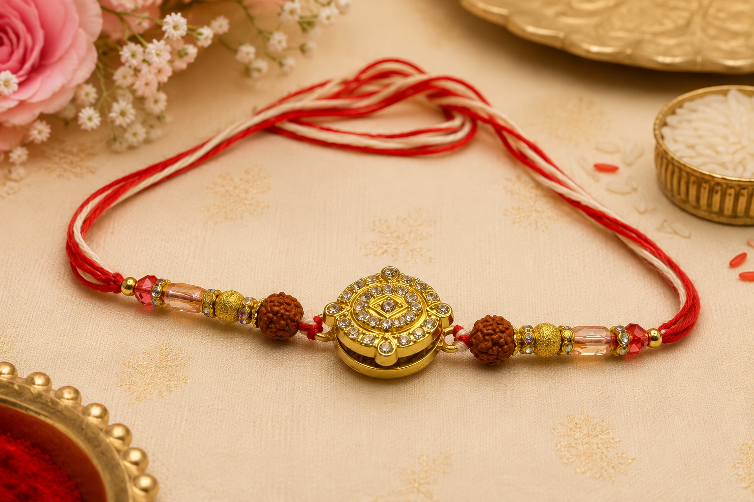 Royal Rudraksha Rakhi(B7666)