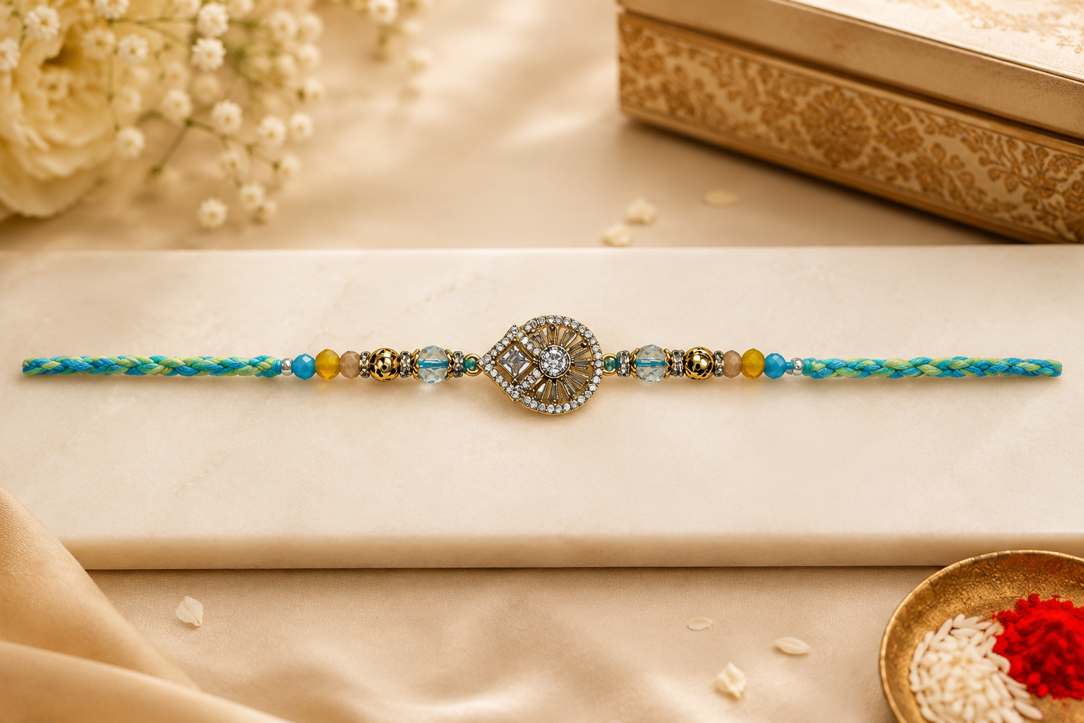 Ocean Blue Rakhi (B7772)
