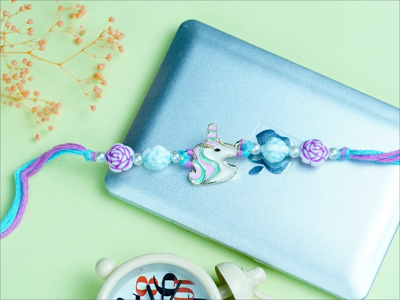 Floral Unicorn Rakhi
