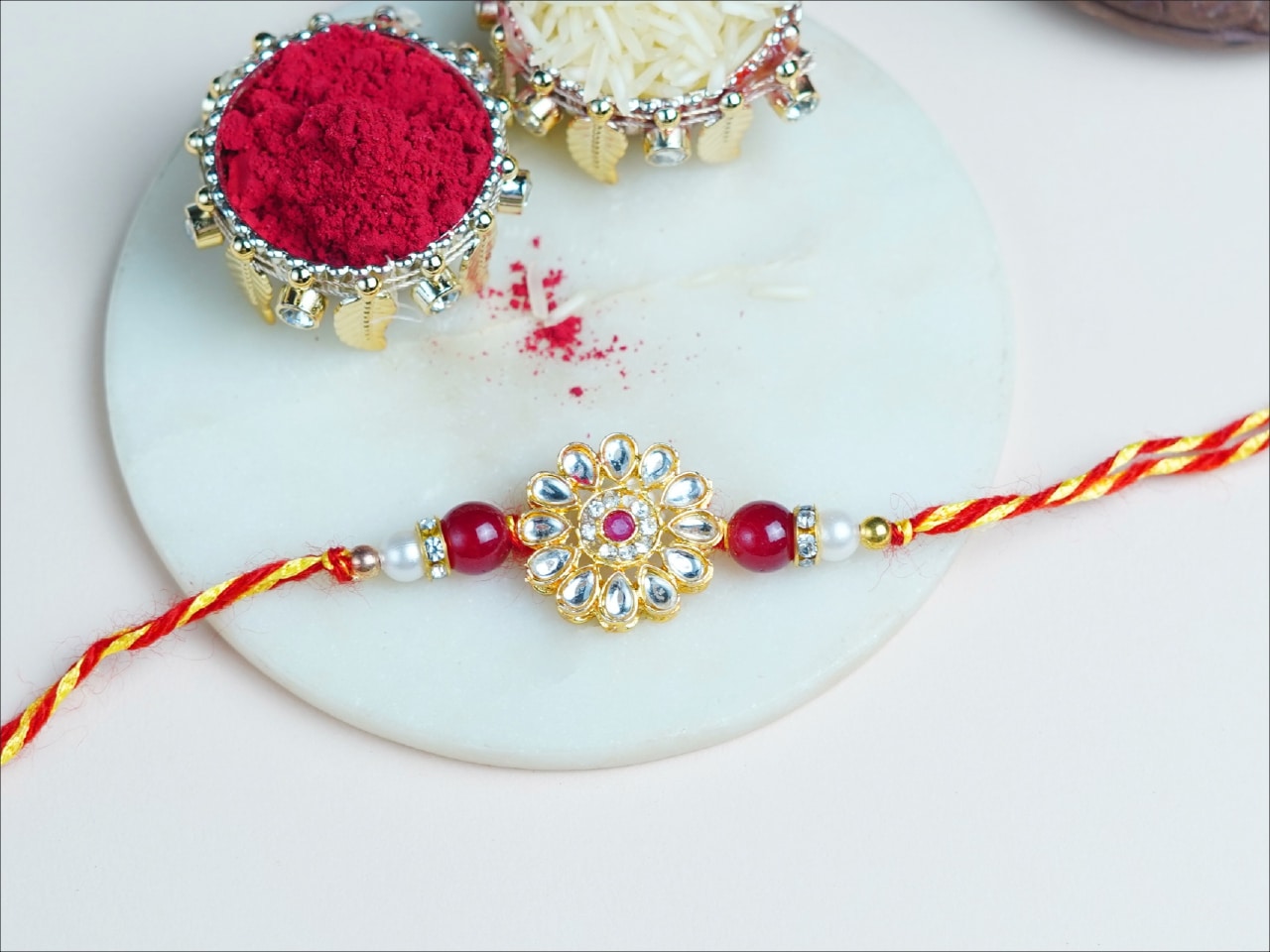 Floral Stone Rakhi