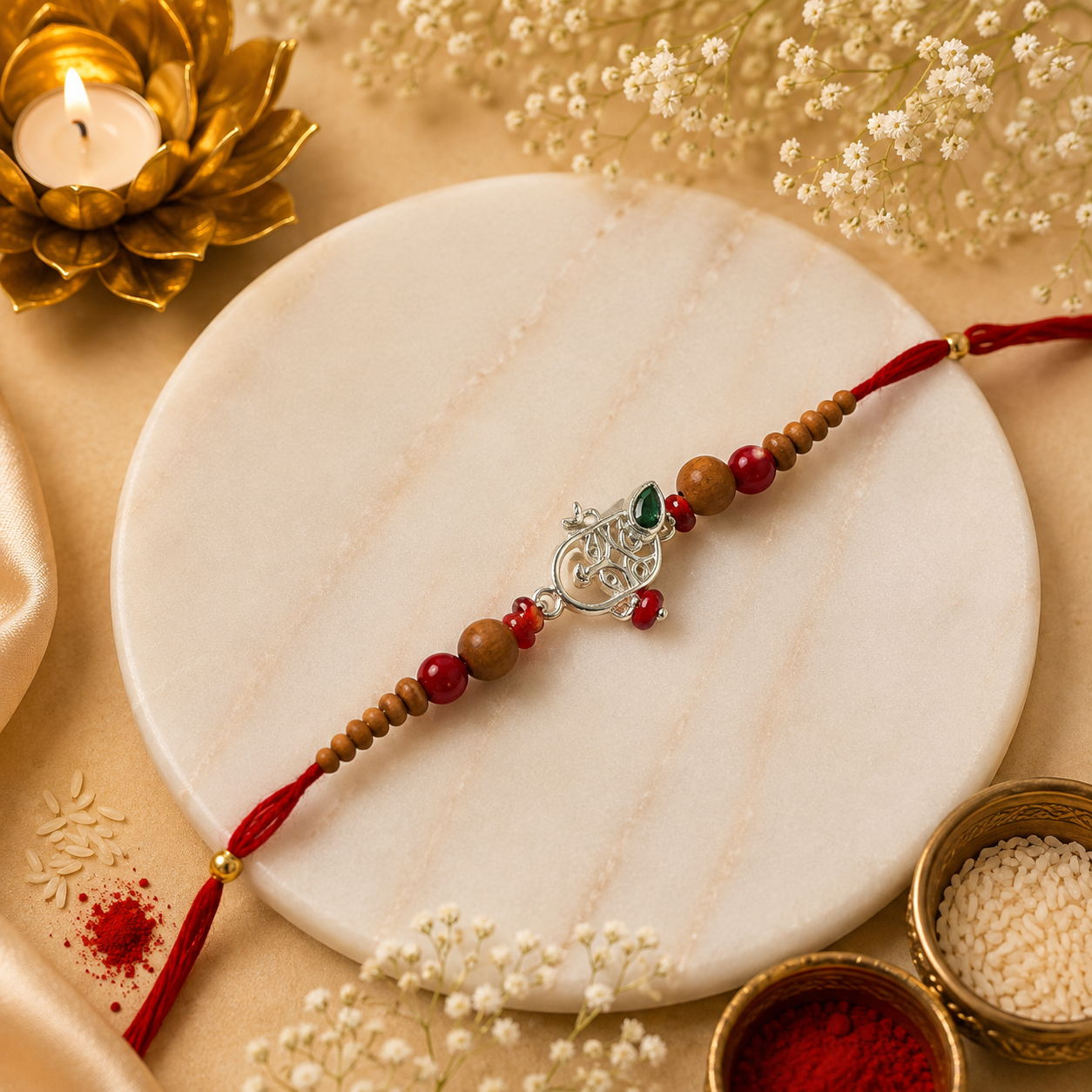 Silver Elegance Rakhi (CB-S-02)
