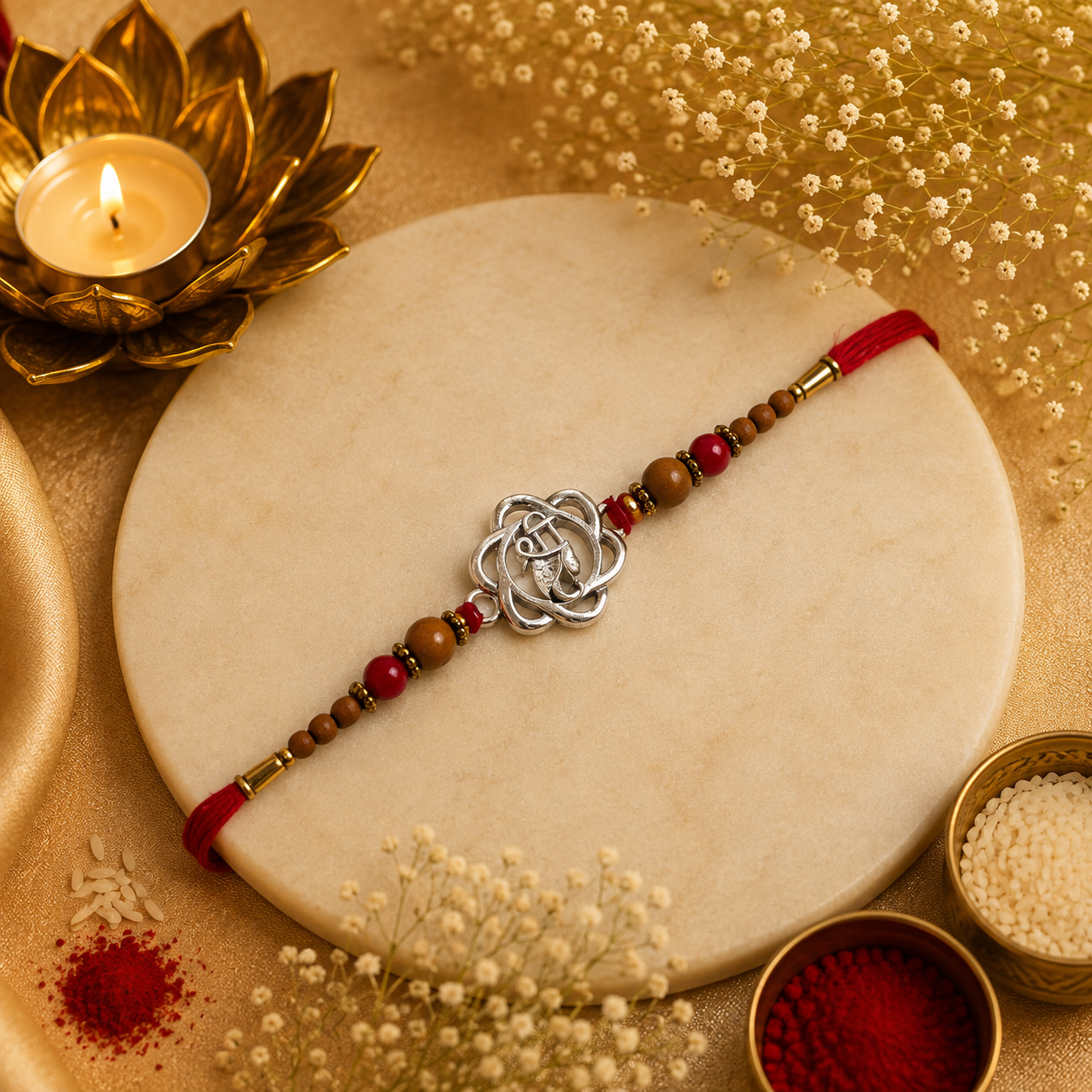 Shree Silver Rakhi(CB-S-07)