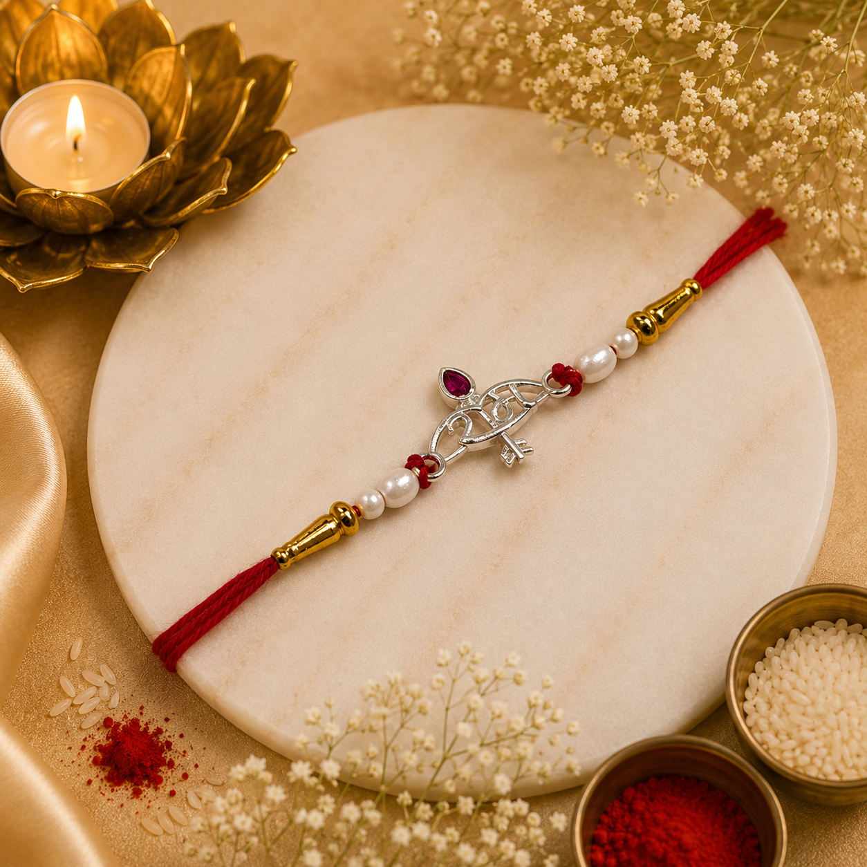Ram Silver Rakhi (CB-S-17)
