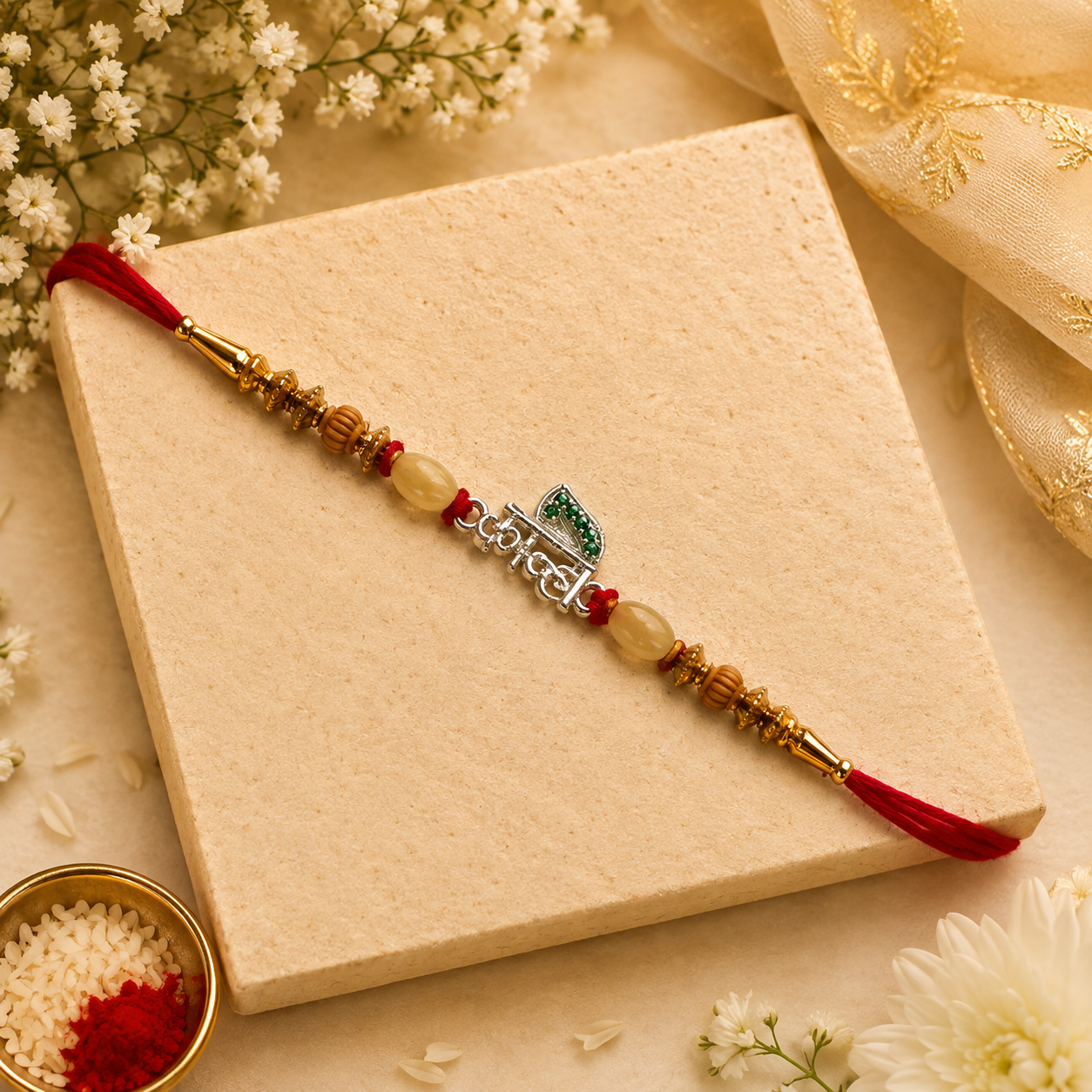 Kanha Silver Rakhi (CB-S-50) 