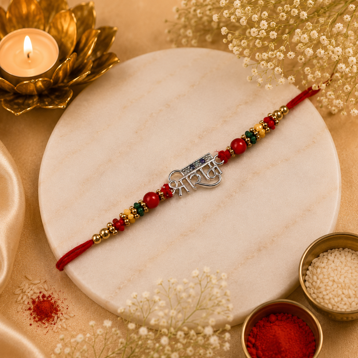 ShreeRam Silver Rakhi (CB-S-53)