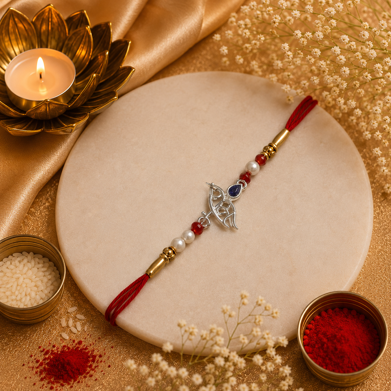 Silver Shri Ram Rakhi (CB-S-55)
