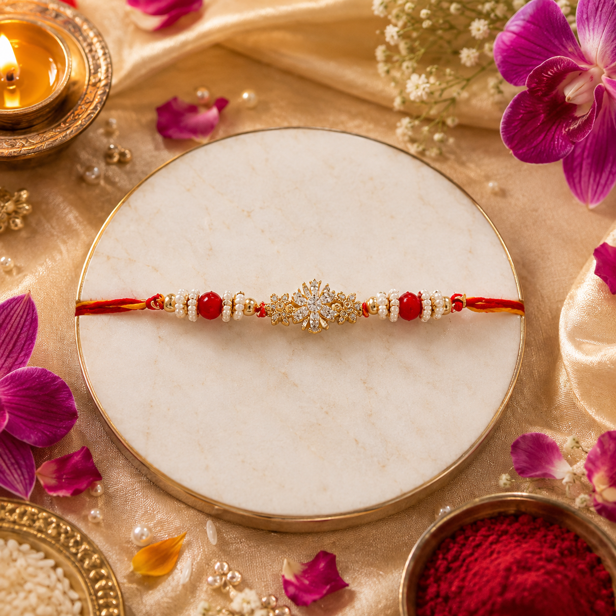 Floral Solitaire Kundan(CBR-9)