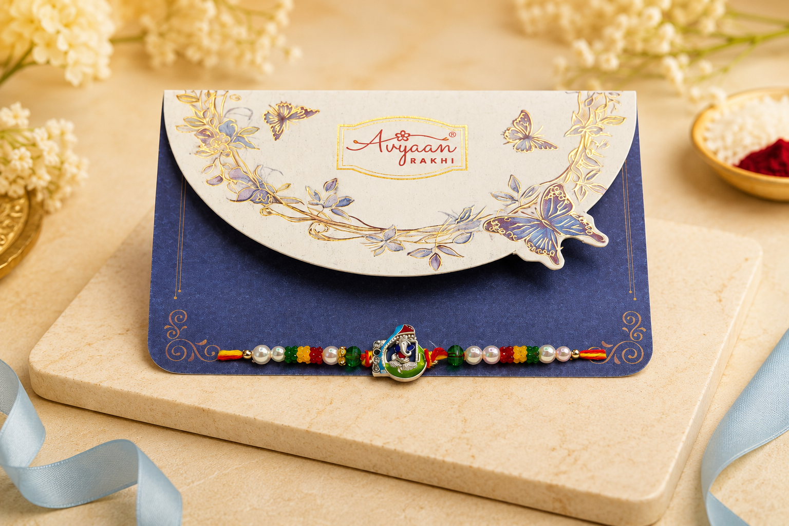 Peacock Om Rakhi(B6938)