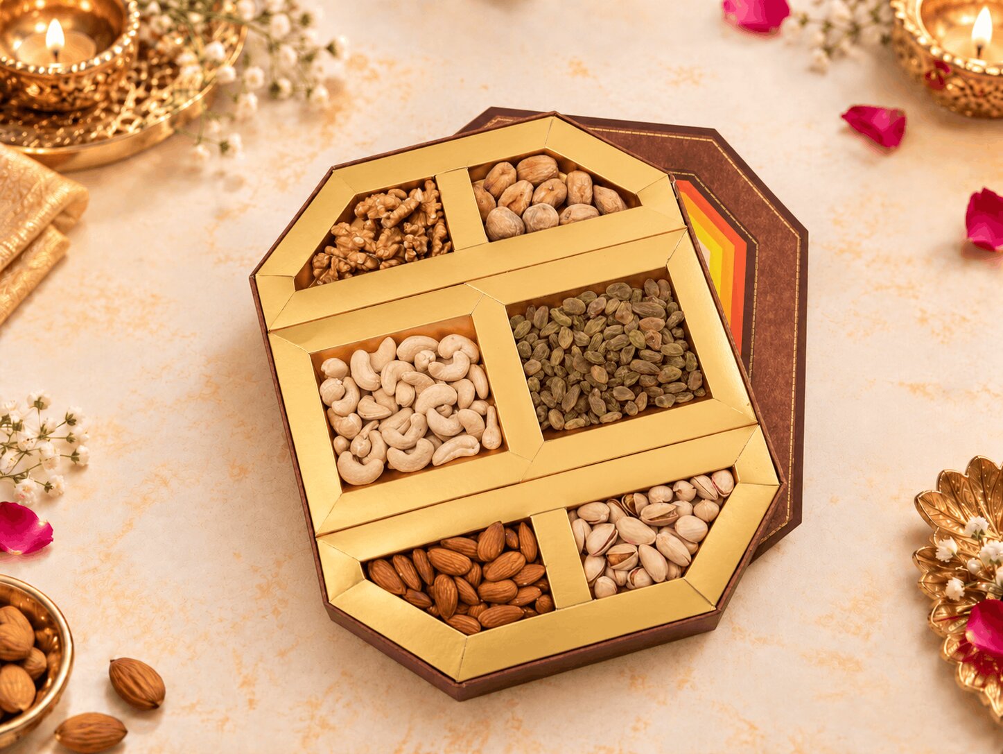 8 Corner Dry Fruits Box